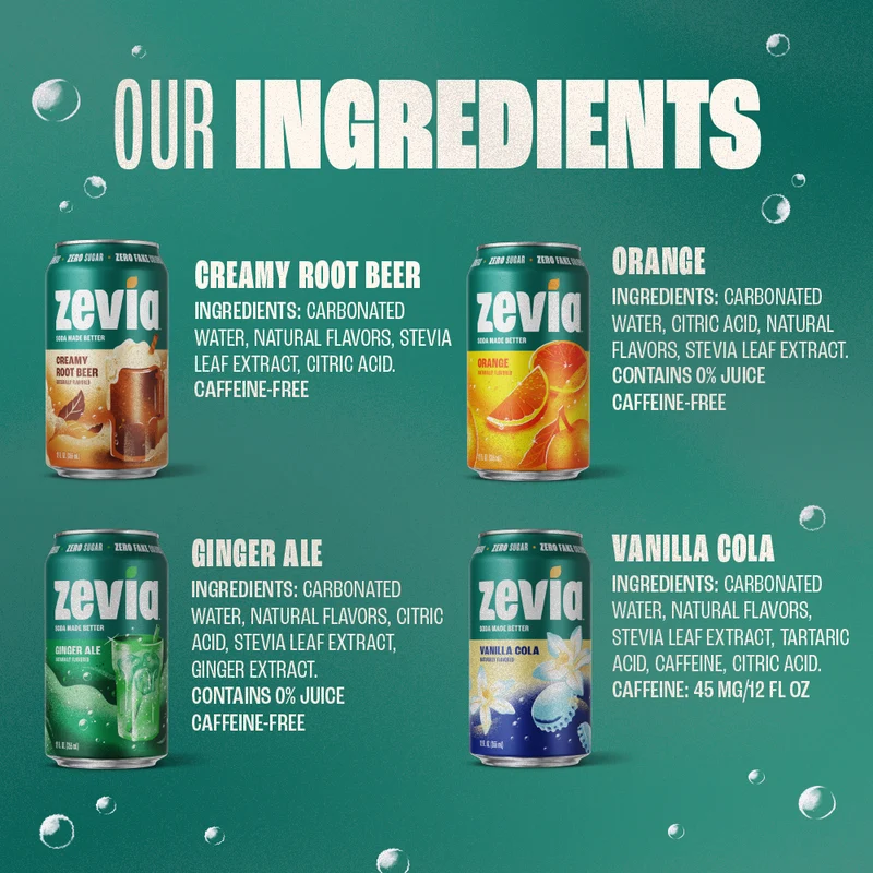 4 Flavor Soda Variety Pack