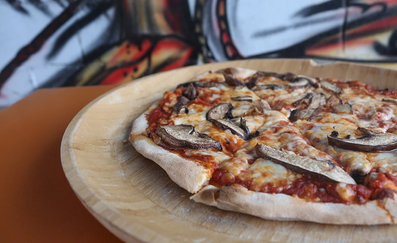 Pizza de Portobello