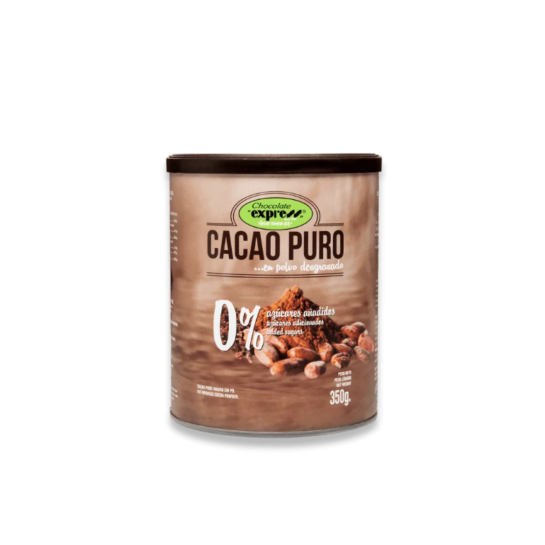 Cacao puro en polvo de Chocolate Express, 1 lata de 350 g