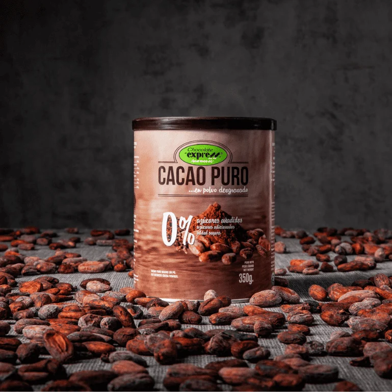 Cacao puro en polvo de Chocolate Express, 1 lata de 350 g