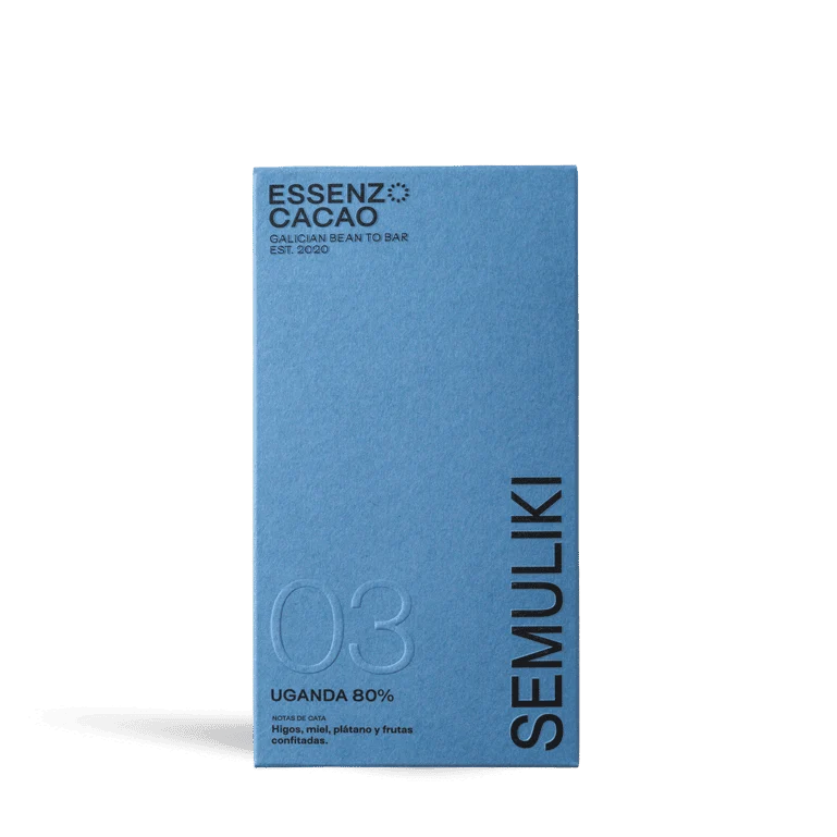 Chocolate Semuliki Essenzo Uganda 80% de Essenzo Cacao, 1 tableta de 80 g