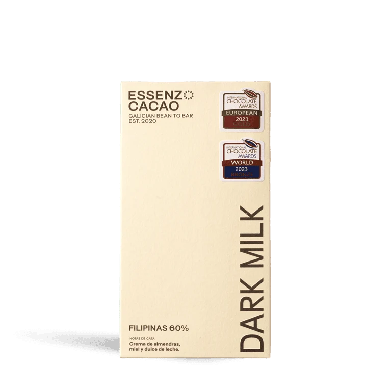 Chocolate Dark Milk Essenzo Filipinas 60% de Essenzo Cacao, 1 tableta de 80 g