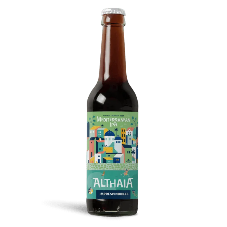 Althaia Mediterranean IPA, botella de 33 cl