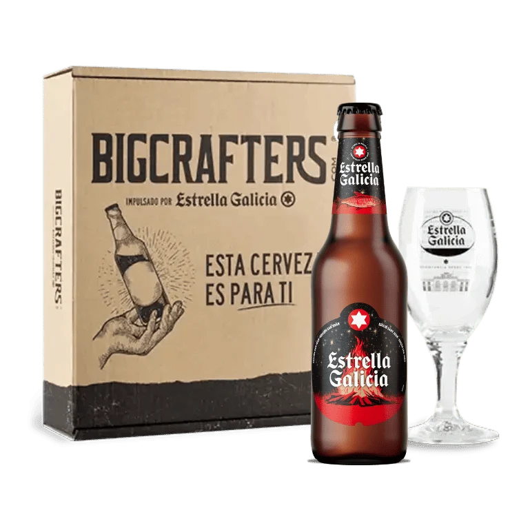 Estrella Galicia edición San Juan con copa Atlántica