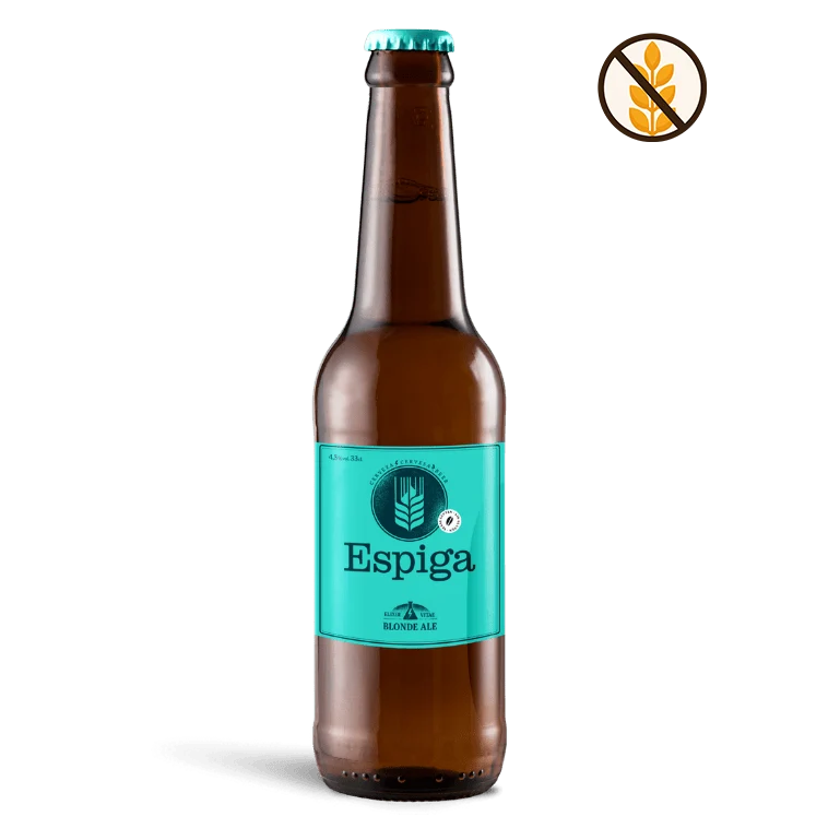 Espiga Blonde Ale sin gluten, botella de 33 cl