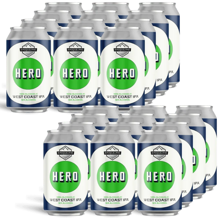 Basqueland Hero West Coast IPA, 24 latas de 33 cl