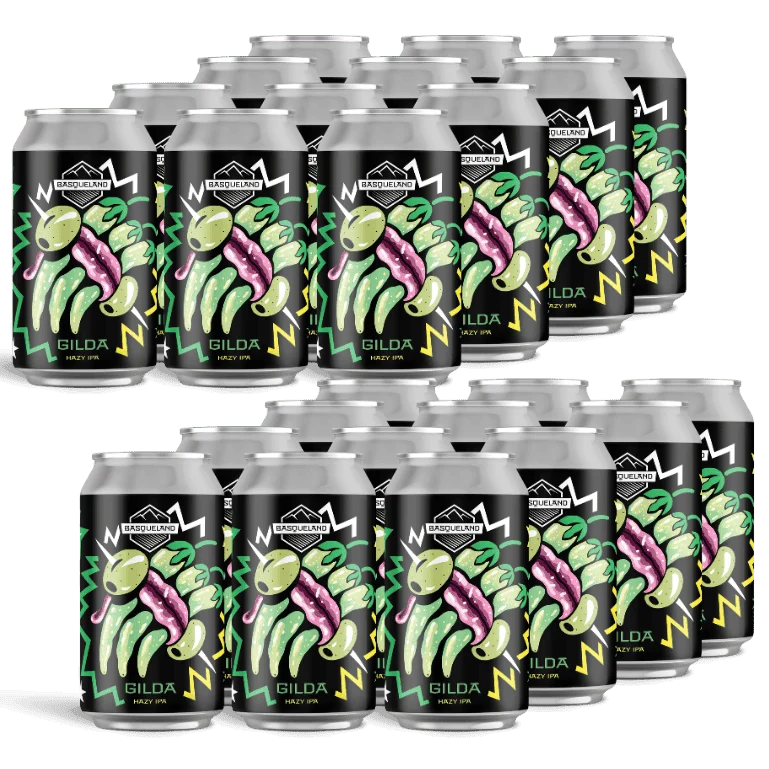 Basqueland Gilda Hazy IPA, 24 latas de 33 cl