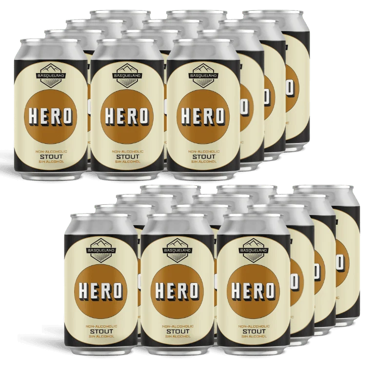 Basqueland Hero Stout, 24 latas de 33 cl