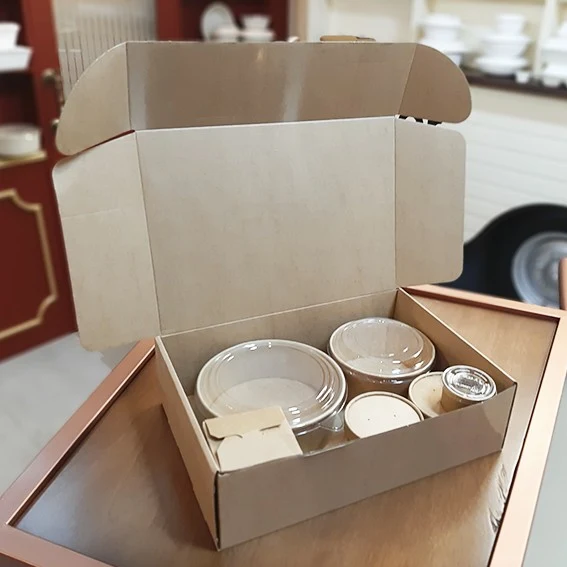 Caja mixta de cartón kraft para entregas microcanal. Varias medidas y unidades - 100 Uds.