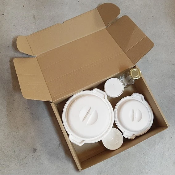 Caja mixta de cartón kraft para entregas microcanal. Varias medidas y unidades - 100 Uds.