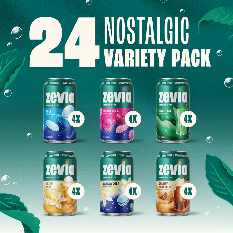 6-Flavor Nostalgic Soda Variety Pack