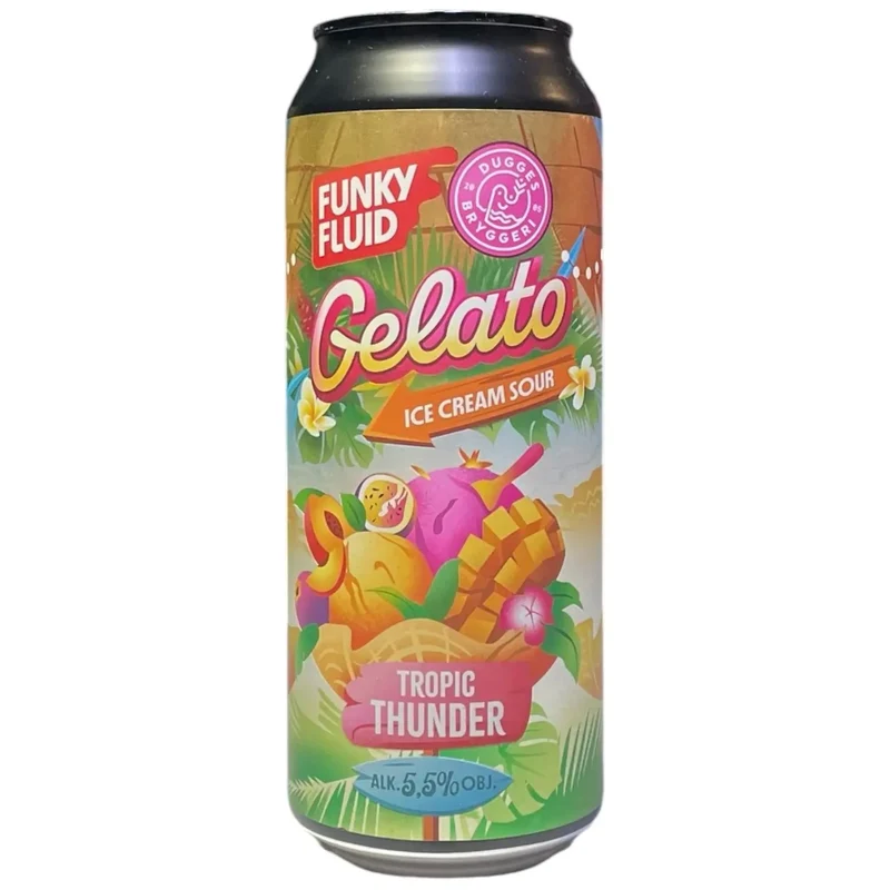 FUNKY FLUID X DUGGES BRYGGERI GELATO TROPIC THUNDER ICE CREAM SOUR 50CL