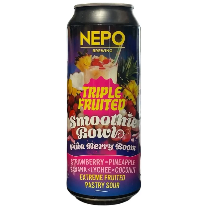 NEPO TRIPLE FRUITED SMOOTHIE BOWL PIÑA BERRY BOOM PASTRY SOUR 50CL