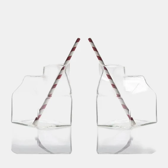Vaso de cristal TetraBrick. 9 x 10 cm 400 ml - 1 Ud.
