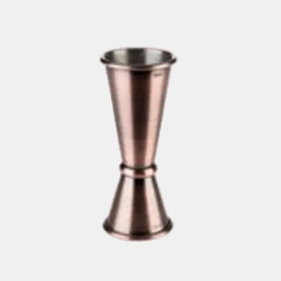 Medidor doble acero inox mate 2,5/5 cl. Varios colores (1 Ud)