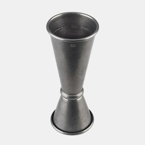 Medidor doble acero inox mate 2,5/5 cl. Varios colores (1 Ud)