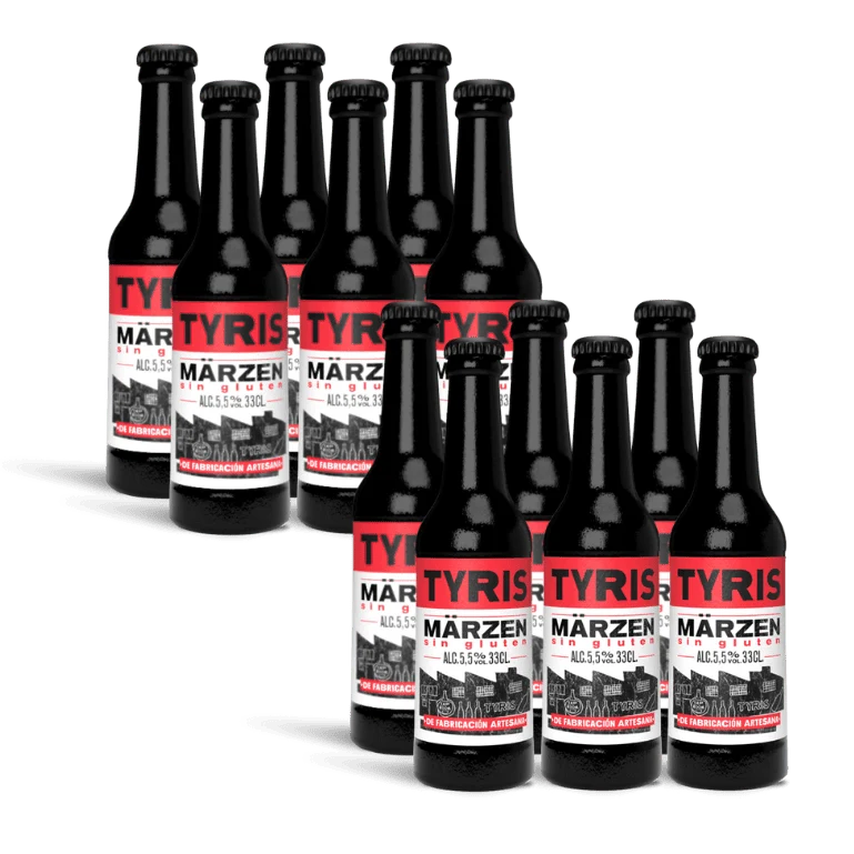Tyris Märzen Sin Gluten, 12 botellas de 33 cl