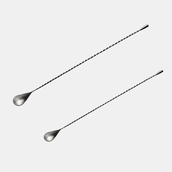 Cucharilla barman coctel acero inox para coctelería. Varias medidas (1 Ud)