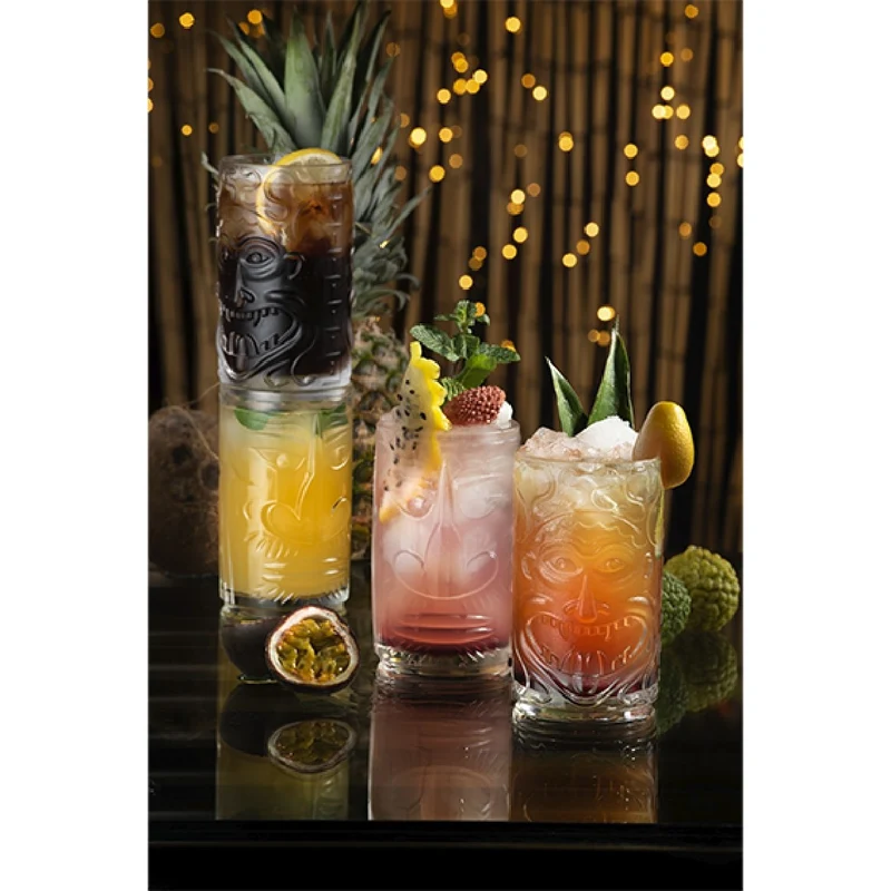 Vaso de cristal Tiki Etruria 45 cl - 4 uds.