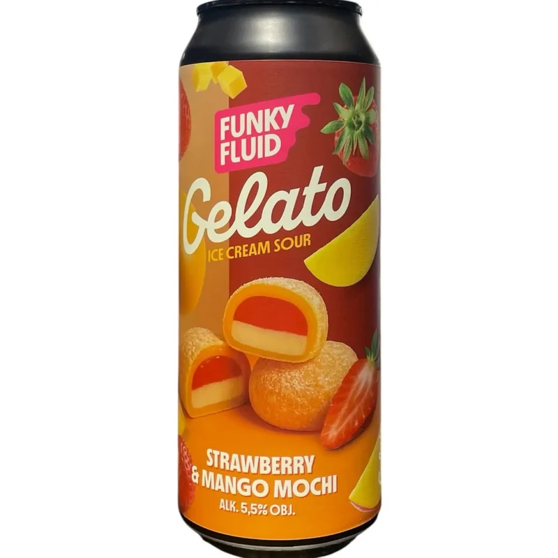 FUNKY FLUID GELATO STRAWBERRY MANGO MOCHI ICE CREAM SOUR 50CL