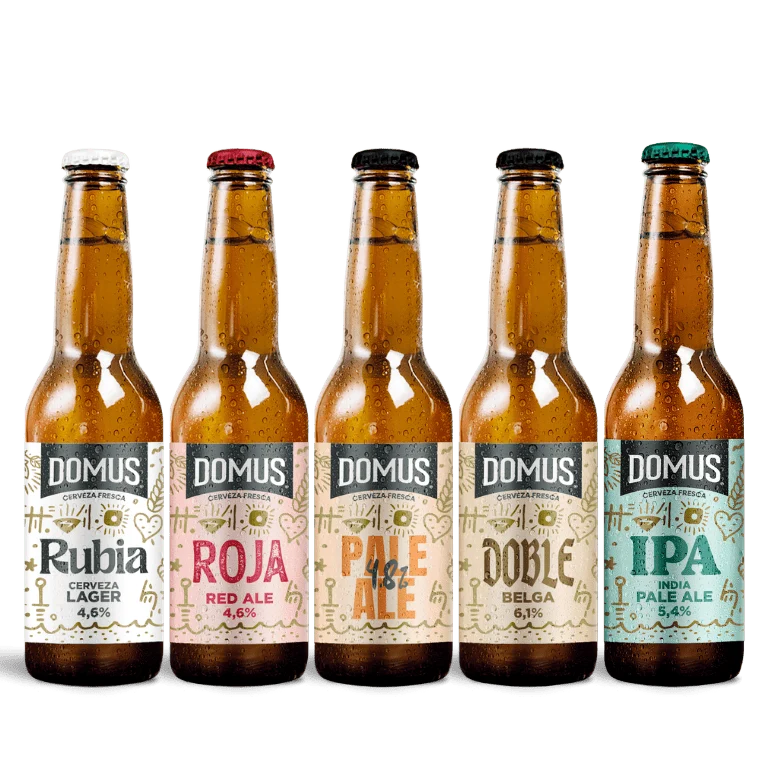 Domus Mix 5 Recetas, 12 botellas de 33 cl