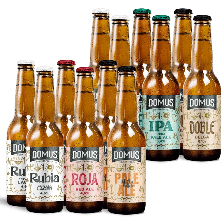 Domus Mix 5 Recetas, 12 botellas de 33 cl