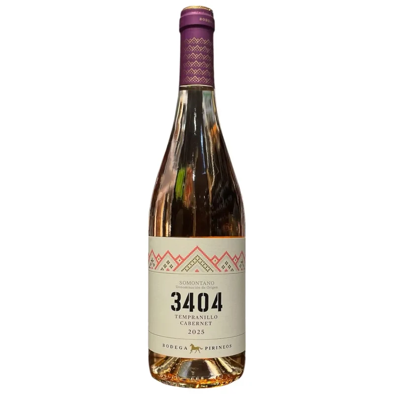 BODEGAS PIRINEOS 3404 SOMONTANO ROSADO 2025 75CL