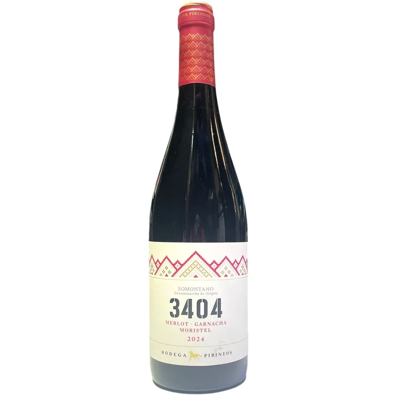 BODEGAS PIRINEOS 3404 SOMONTANO TINTO 2024 75CL
