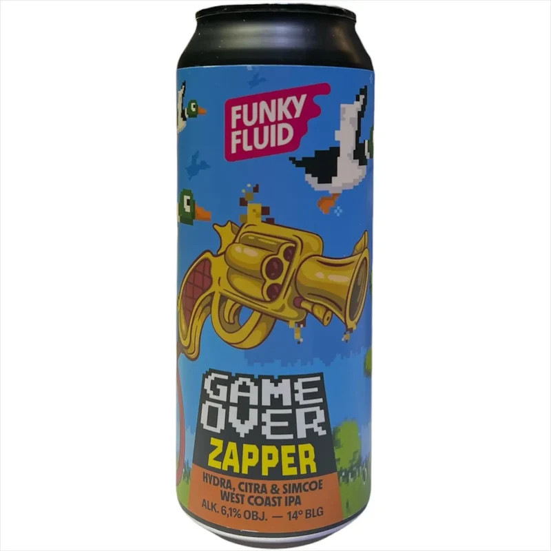 FUNKY FLUID GAME OVER ZAPPER WEST COAST IPA 50CL