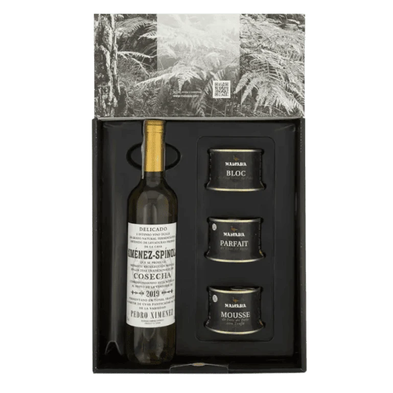 Cesta foie gourmet de Malvasía con Pedro Ximénez