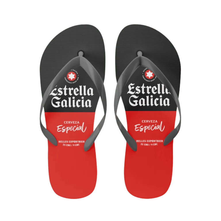 Chanclas de Estrella Galicia