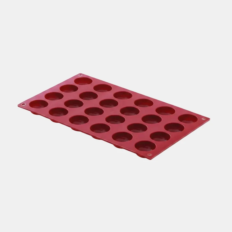 Molde de silicona con cavidades semiesféricas