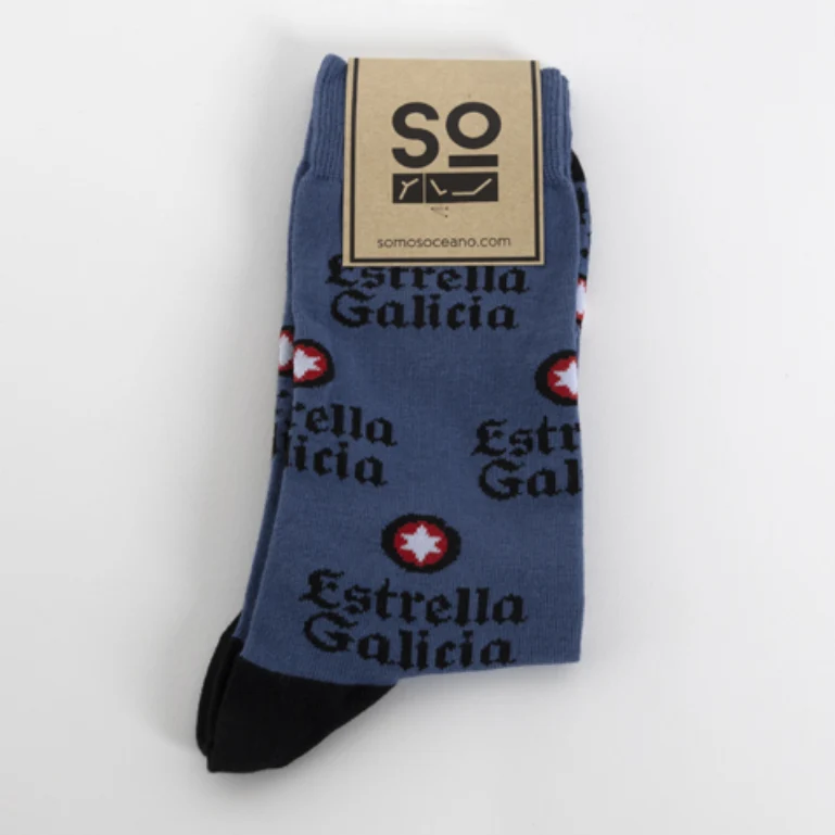 Calcetines con logotipo de Estrella Galicia