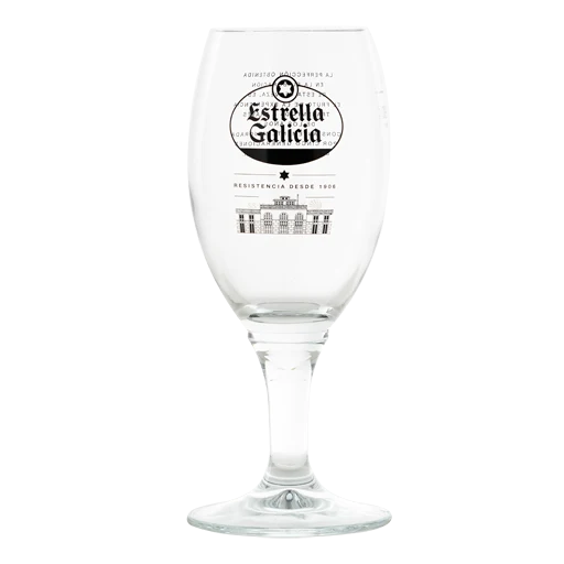 Pack 24 botellas La Estrella de Galicia de 33 cl + 6 copas Atlánticas