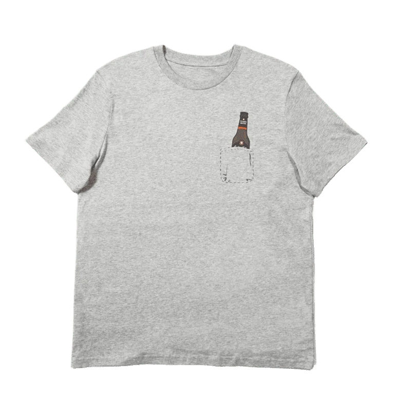 Camiseta Estrella Galicia Edición Bolsillo gris claro