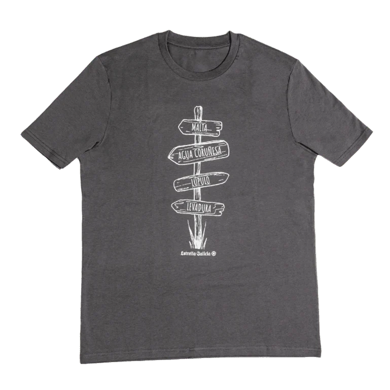 Camiseta Estrella Galicia Edición Señal gris oscuro