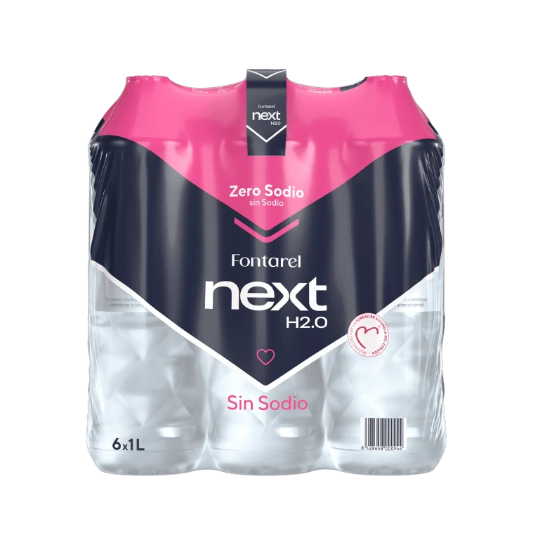 Fontarel Next H2.0 Zero Sodio, 6 botellas de 1 l
