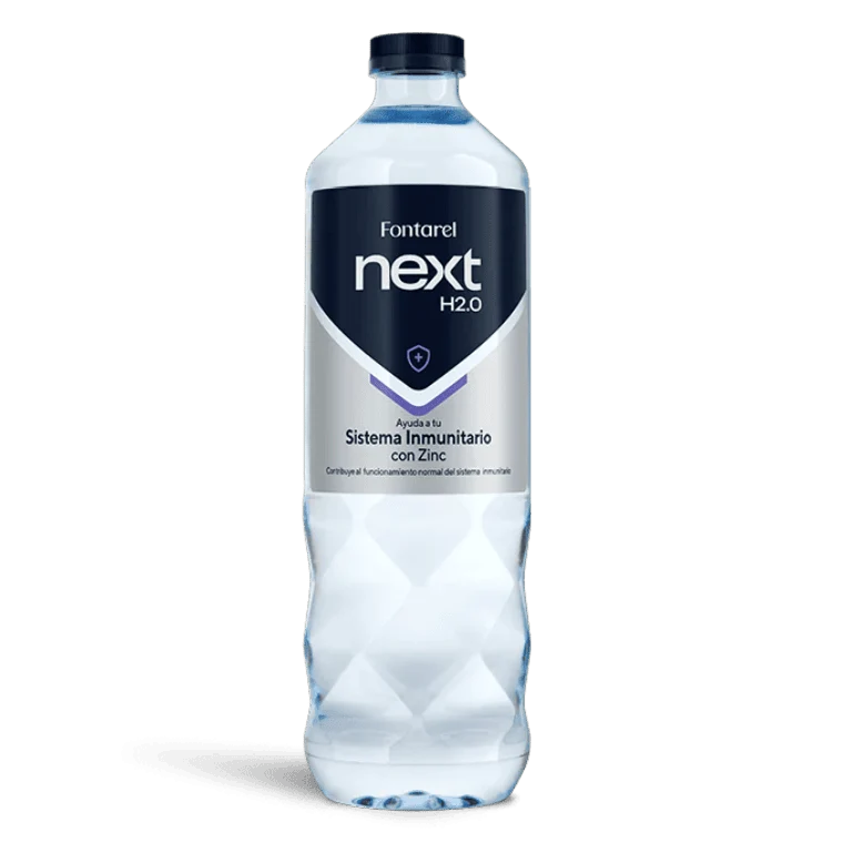 Fontarel Next H2.0 Ayuda a tu Sistema Inmunitario con Zinc, 6 botellas de 1 l