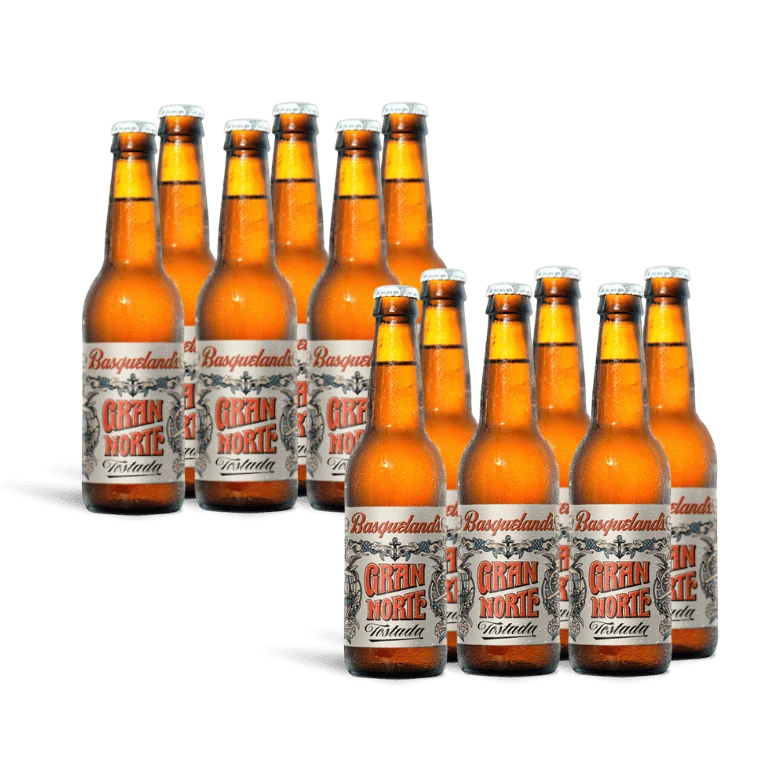 Basqueland Gran Norte Tostada, 12 botellas de 33 cl