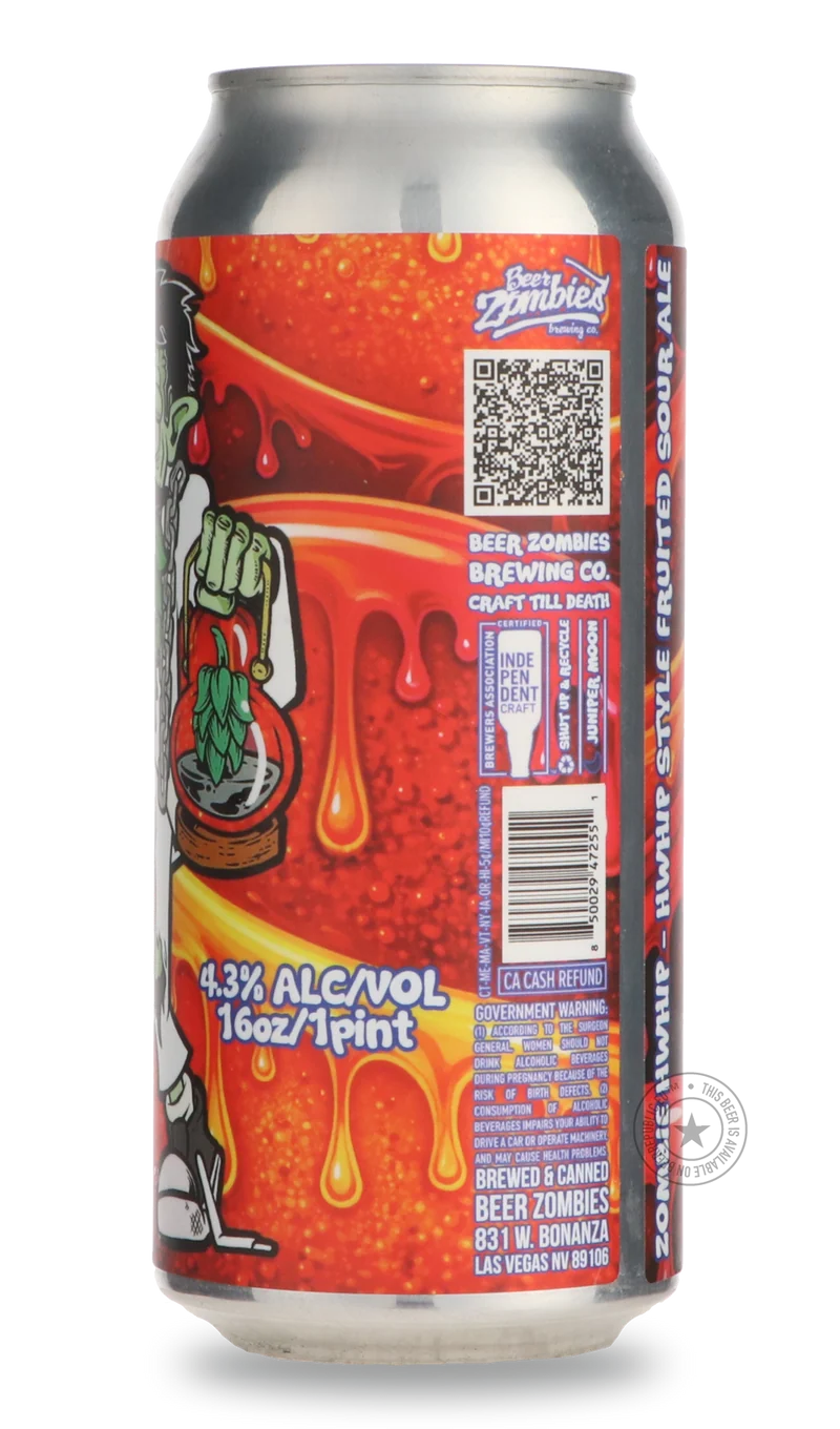 Zombie HWhip: Blood Orange Raspberry Lemonade