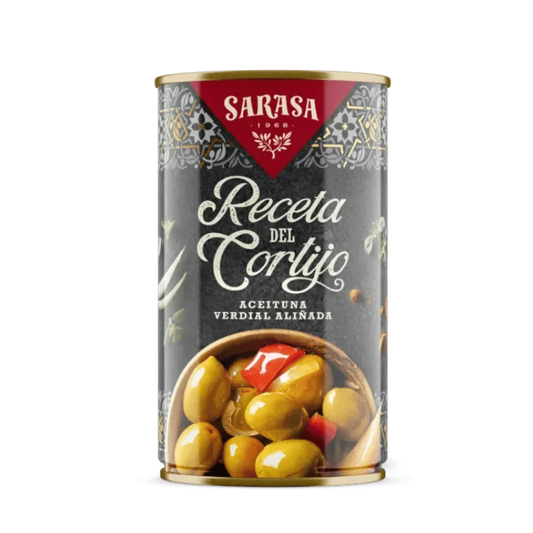 Aceitunas receta del cortijo de Sarasa, 300 g