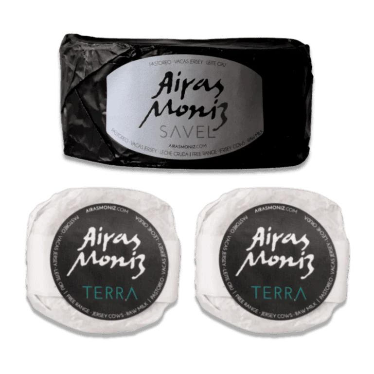 Pack cuña de queso Savel y 2 quesos Terra de Airas Moniz