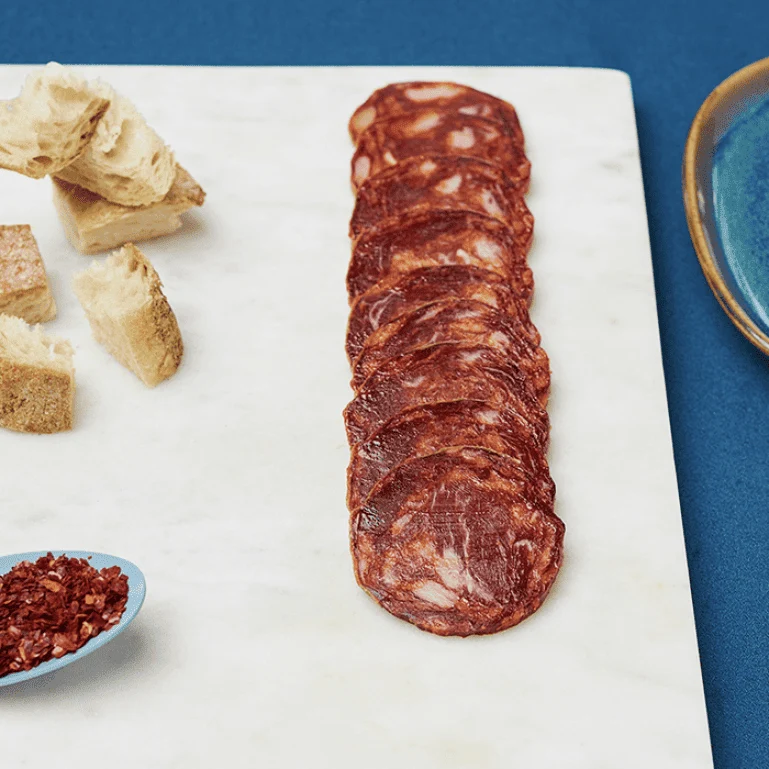Chorizo de Bellota Ibérico natural de Castro y González, 600 g