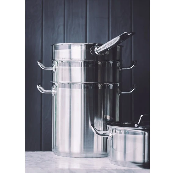 Cazo recto de acero inox 18/10. Varias medidas - 1 Ud.
