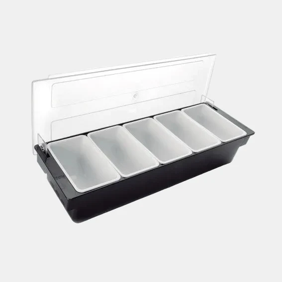 Organizador de alimentos con tapa. 50 x 16 x 9 cm. Varias capacidades - 1 Ud.