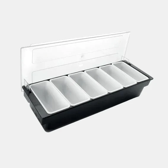 Organizador de alimentos con tapa. 50 x 16 x 9 cm. Varias capacidades - 1 Ud.