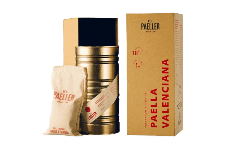 Kit Paella Valenciana + Paellera Esmaltada + Bolsa