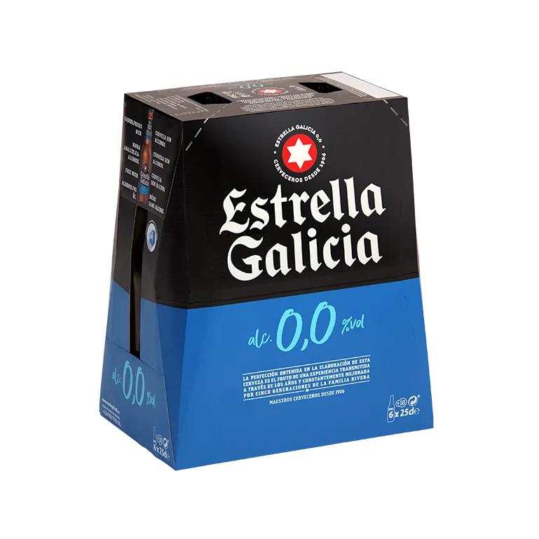 Estrella Galicia 0,0, 24 botellas de 25 cl