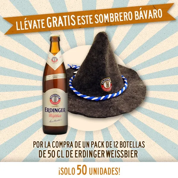 Erdinger Weissbier, 12 botellas de 50 cl