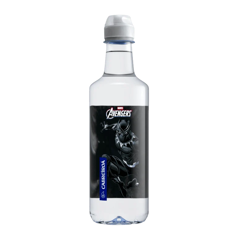 Pack agua mineral edición Los Vengadores de Marvel de Cabreiroá , 24 botellas de 50 cl